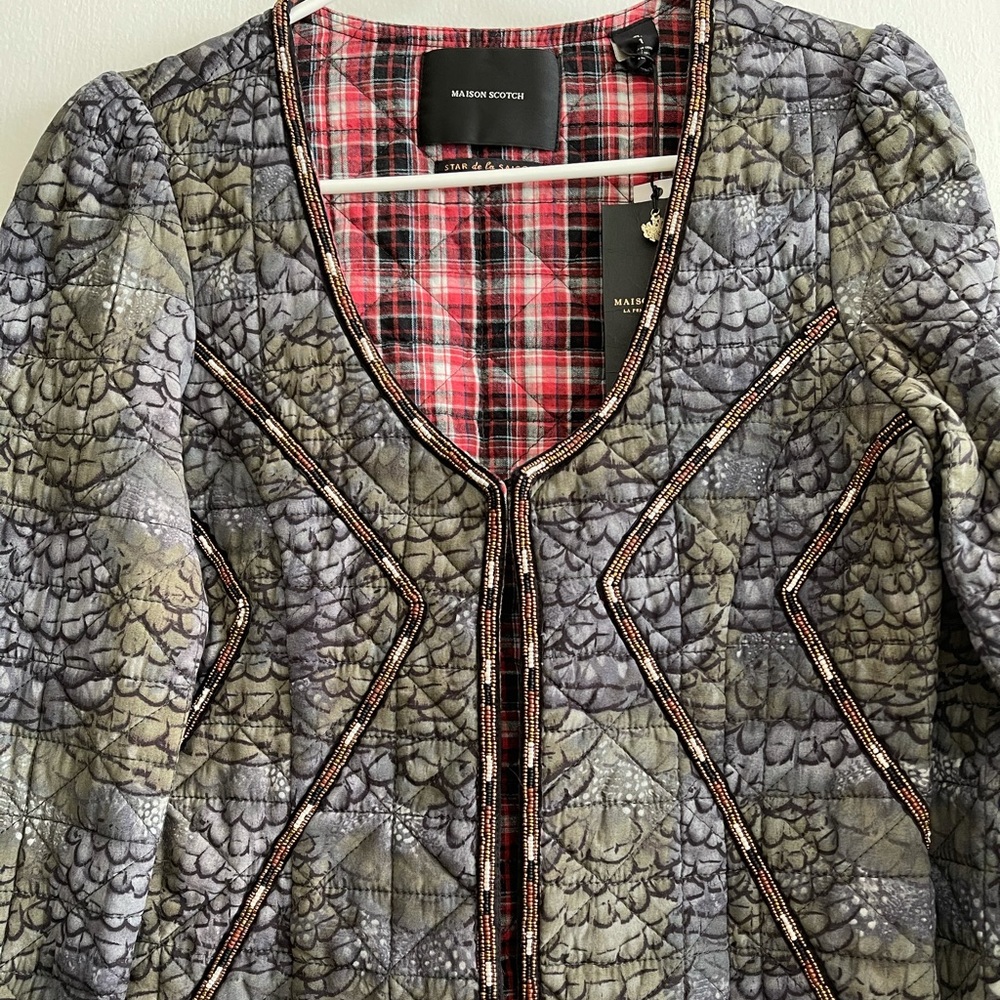 Scotch and Soda Quilted Blazer with Beaded details - Picture 5 of 13
